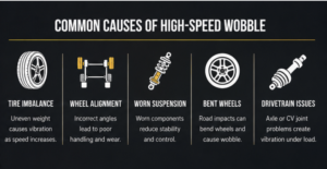 high speed wobble causes infographic 